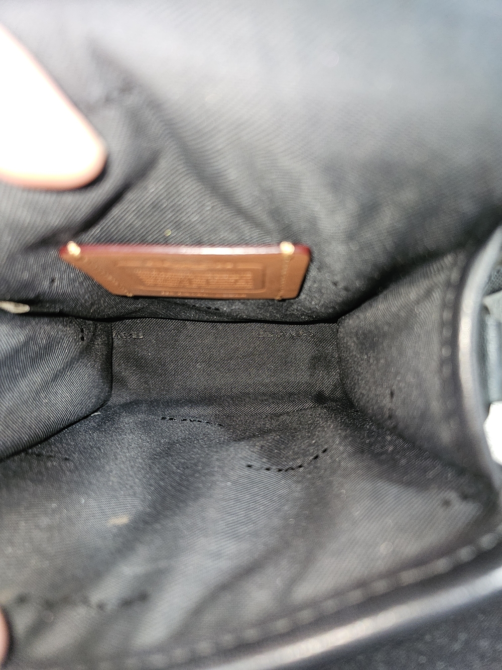 Coach Black Leather Messenger Crossbody with Detachable Coin Pouch - Picture 11 of 12